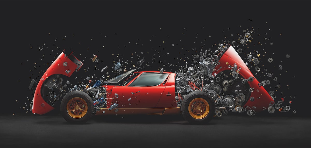 Disintegrating X - Lamborghini Miura by Fabian Oefner