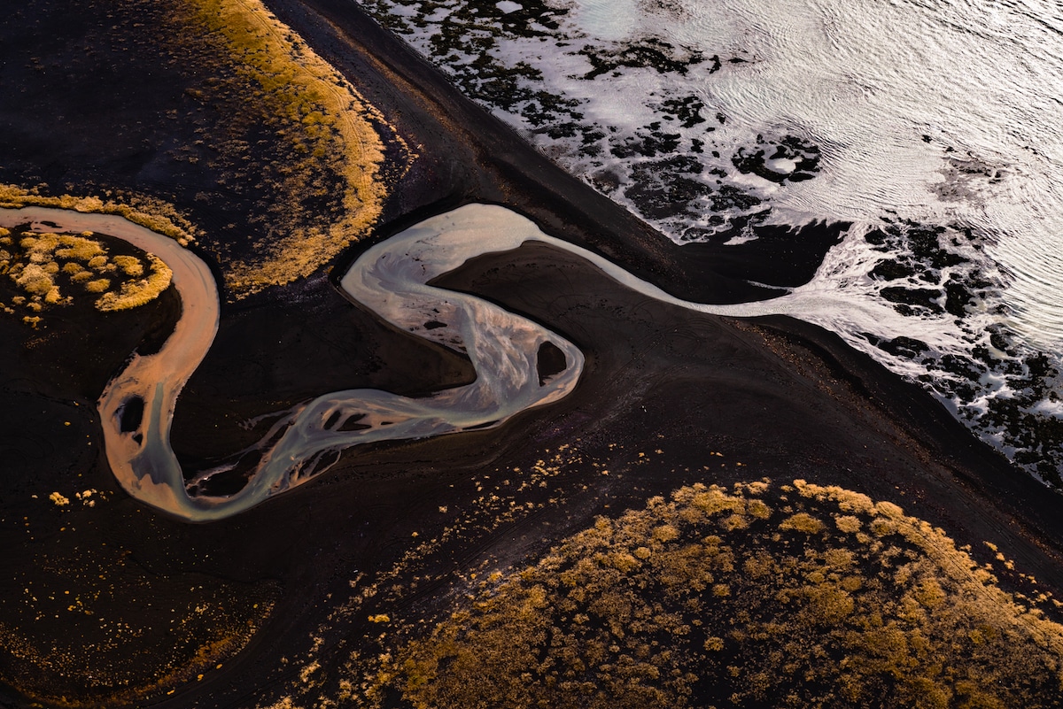 Aerial Landscape Photography in Iceland by Albert Dros