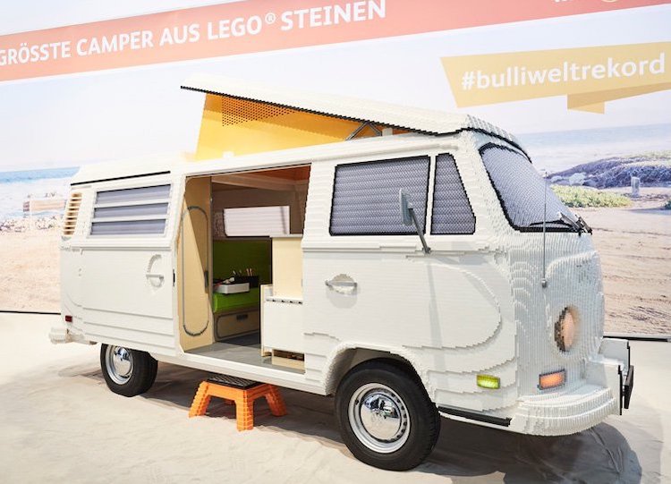 This Full Size Volkswagen Camper Is Made Of 400 000 Lego