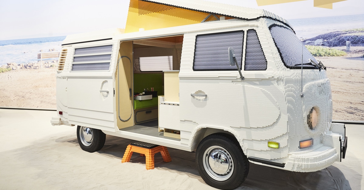 This Full-Size Volkswagen Camper is Made 400,000 LEGO