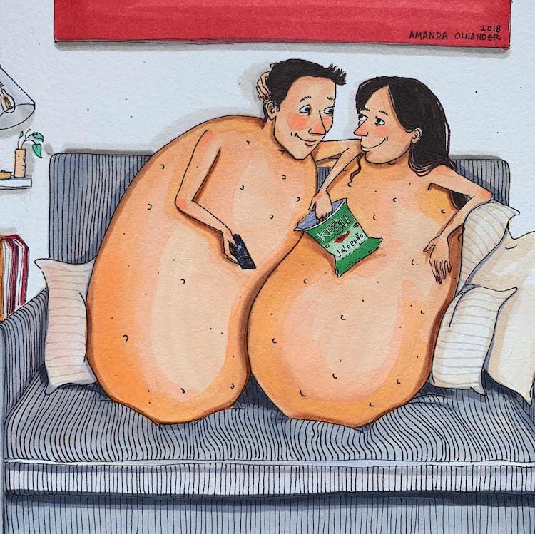 Relationship Illustrations Amanda Oleander Art