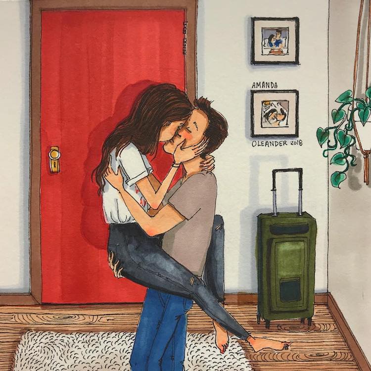 Relationship Illustrations Amanda Oleander Art