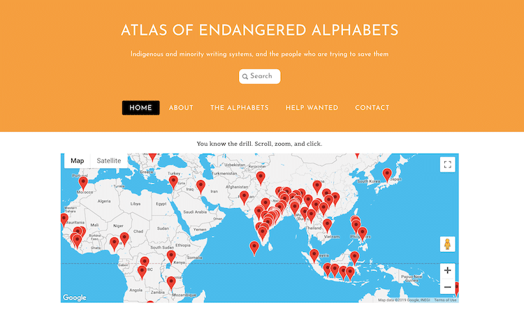 Atlas of Endangered Alphabets