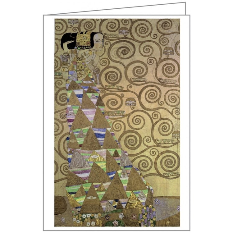 New Year Solstice Mother and Child paper goods Klimt Gaia note card Christmas stationary art card Peace Love