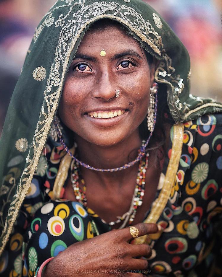 India Portrait Photo by Magdalena Bagrianow