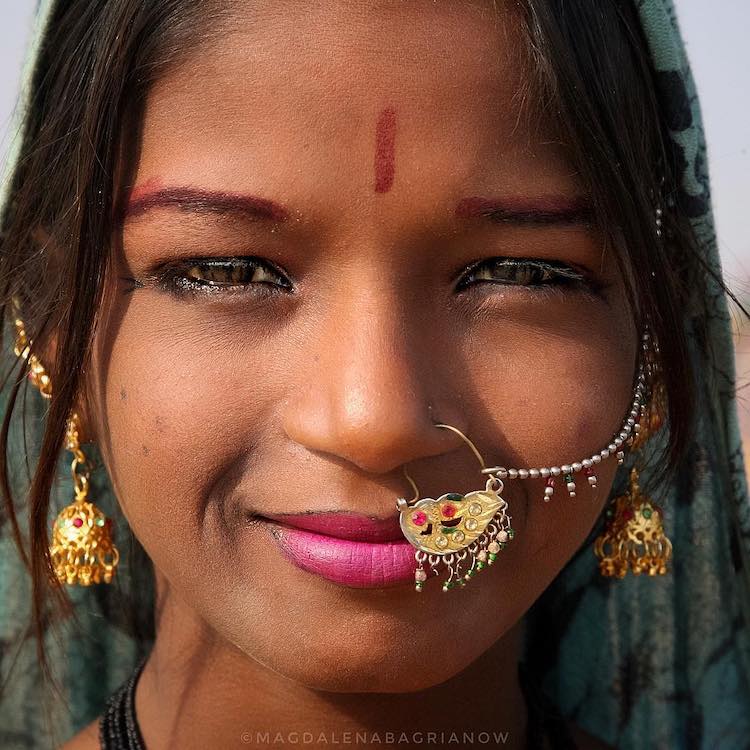 India Portrait Photo by Magdalena Bagrianow