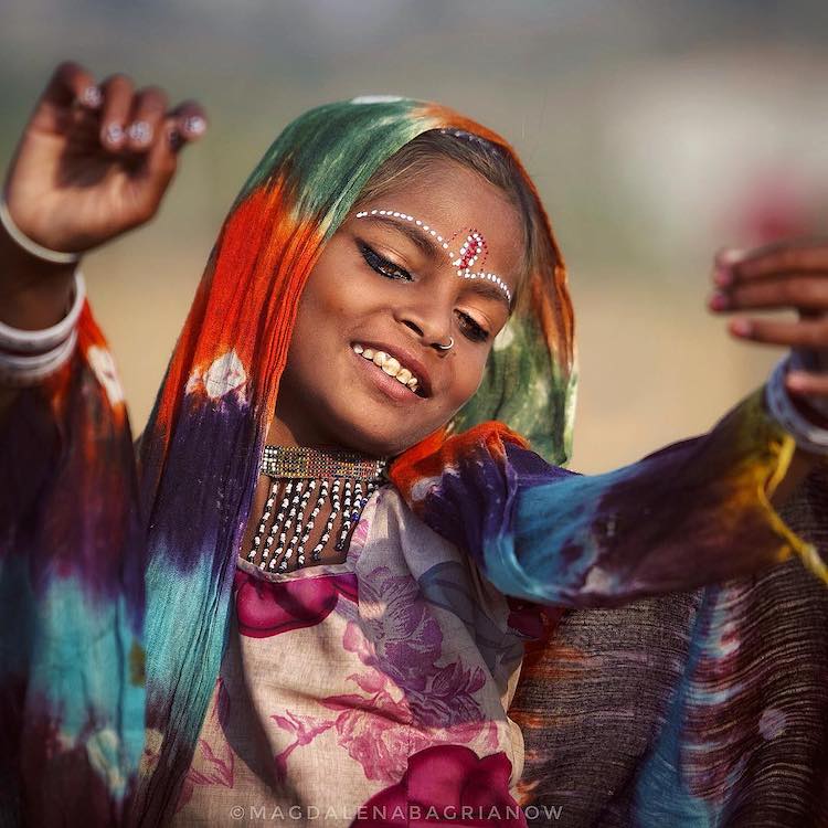 India Portrait Photo by Magdalena Bagrianow