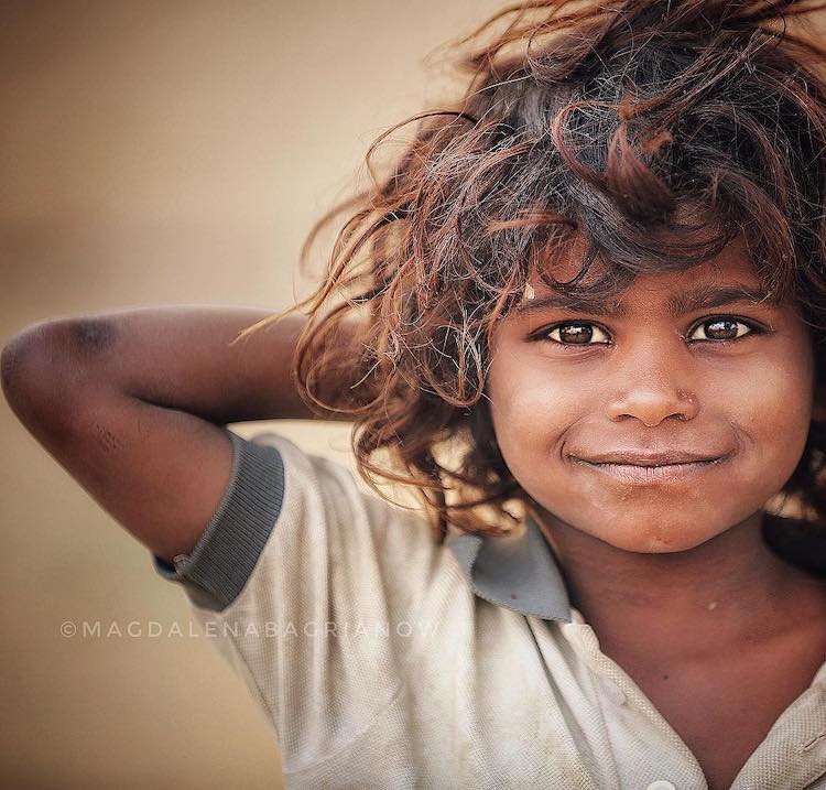 India Portrait Photo by Magdalena Bagrianow