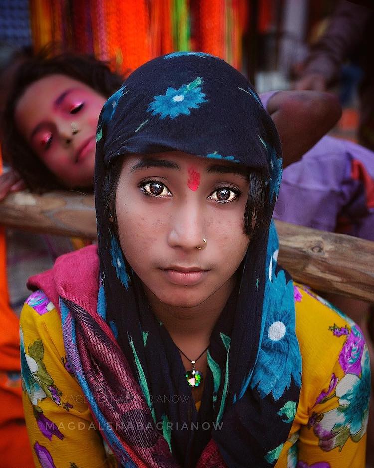 India Portrait Photo by Magdalena Bagrianow