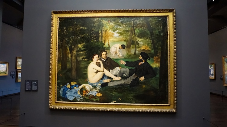 Manet Painting at Musee D'Orsay