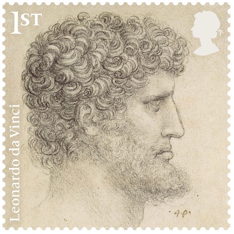 Royal Mail Leonardo da Vinci Stamps Leonardo Da Vinci Drawings