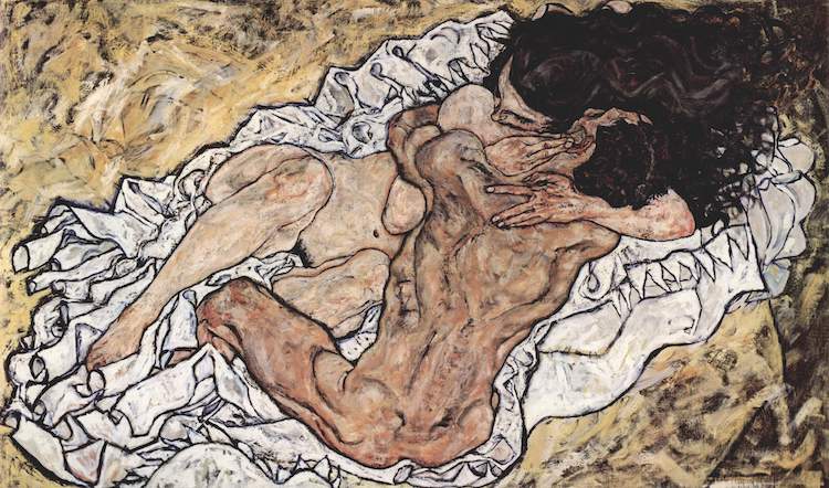 The Embrace by Egon Schiele