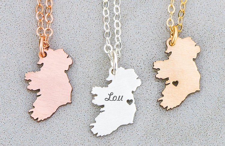St. Patrick's Day Gifts Ireland Necklace