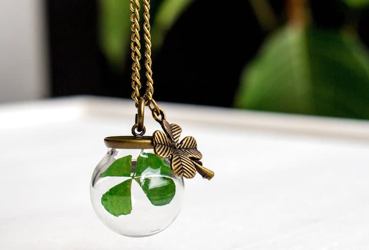St. Patrick's Day Gifts Shamrock Necklace
