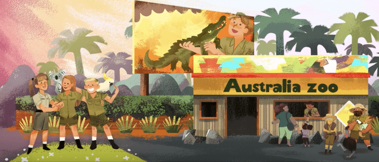 Steve Irwin Birthday Steve Irwin Google Doodle Crocodile Hunter Google Doodle