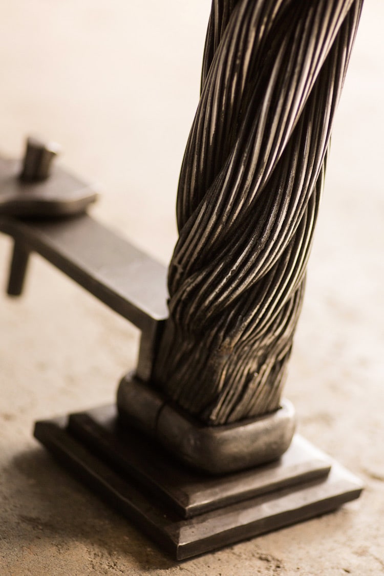 Table Made from Golden Gate Bridge Cables