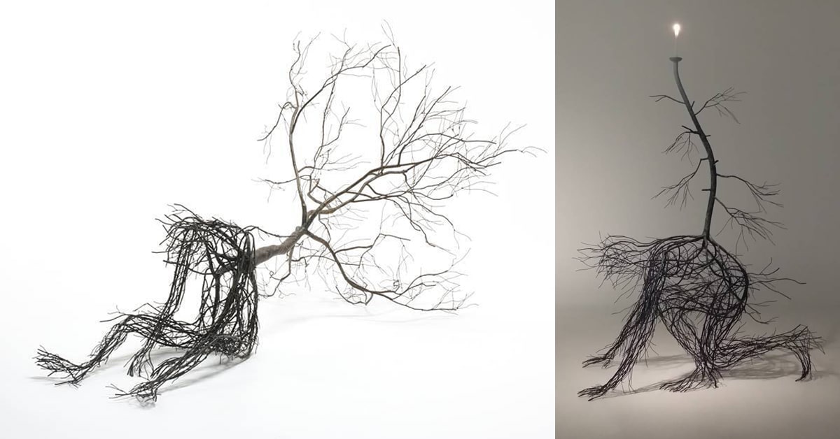 Fragmented Metal Sculptures Capture the Ephemerality of Human Life