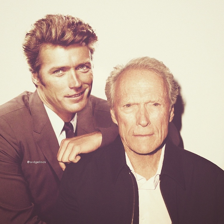 Clint Eastwood de joven celebridades antes y ahora