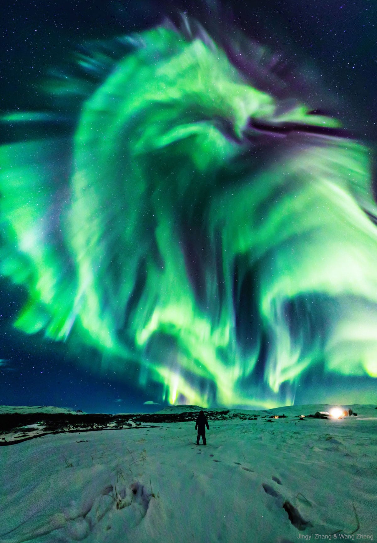 Dragon Shaped Aurora Borealis Photo