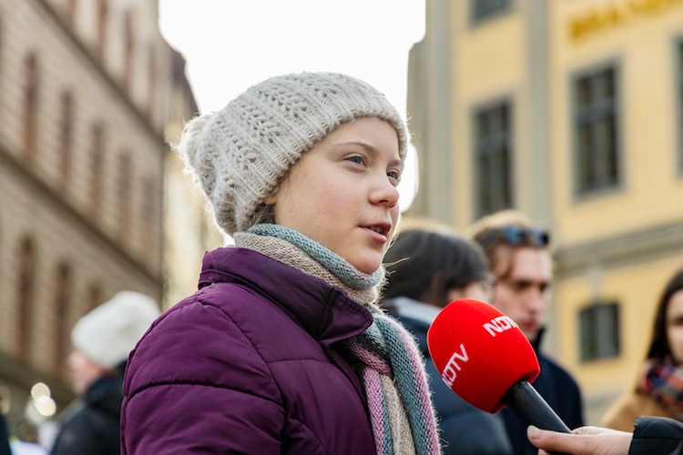 Protesta estudiantes contra cambio climático FridaysforFuture Greta Thunberg
