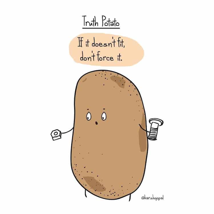 Patata de la verdad Instagram Comic