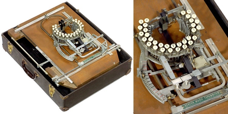 Keaton Music Typewriter máquina de escribir partituras