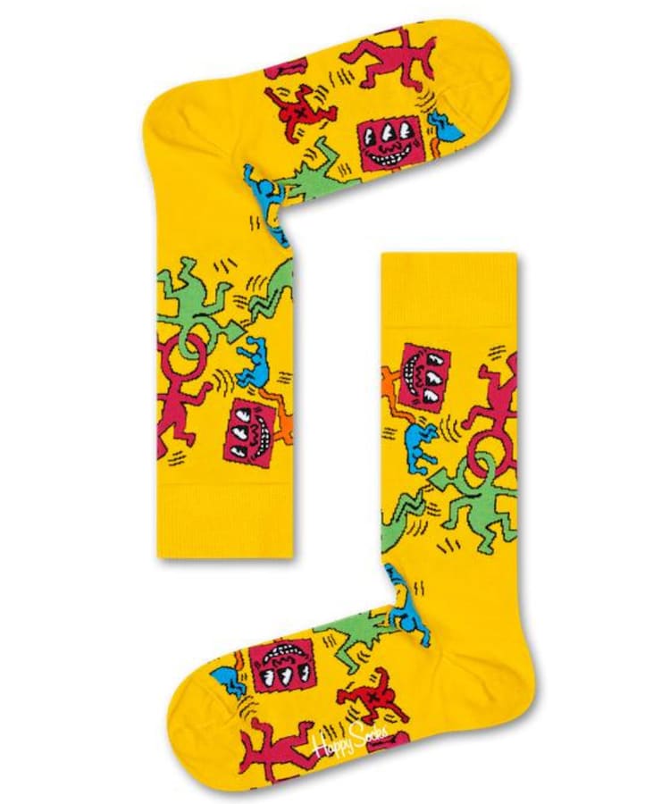 Happy Socks Creates Three Styles With Keith Haring's Iconic Graphic Art