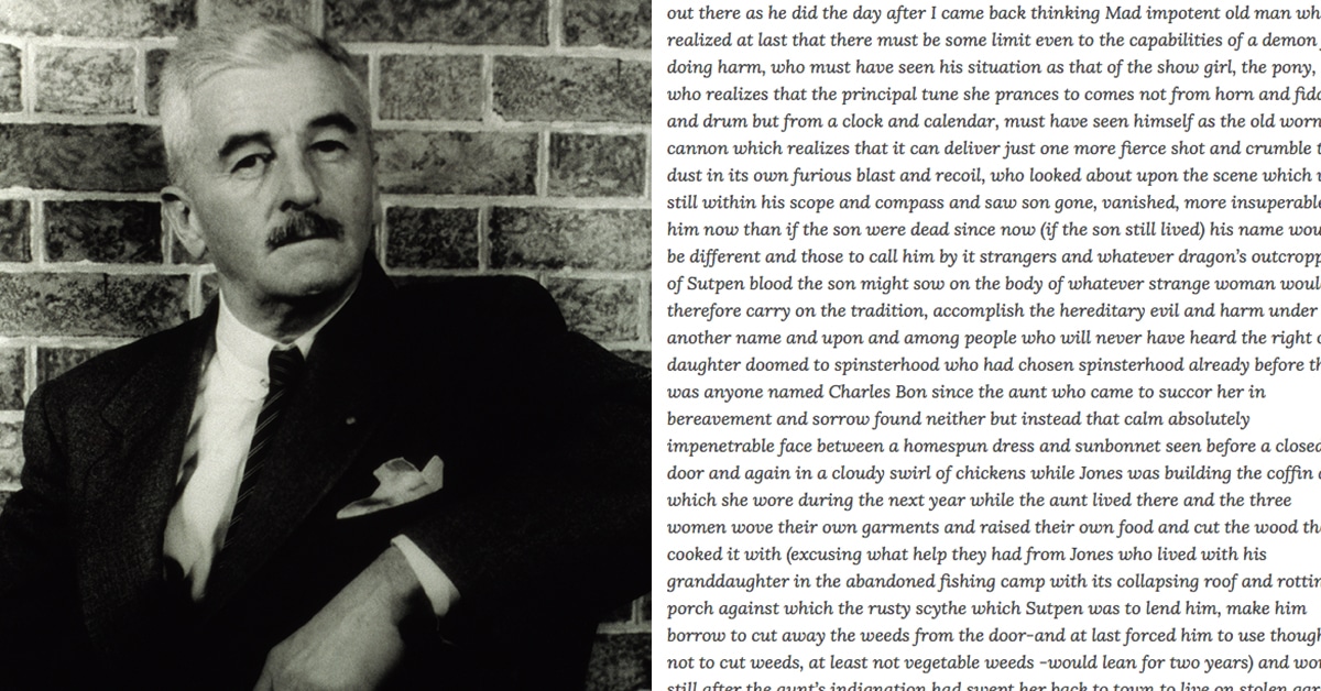 This 1 288 Word Run On Sentence By William Faulkner Broke Records