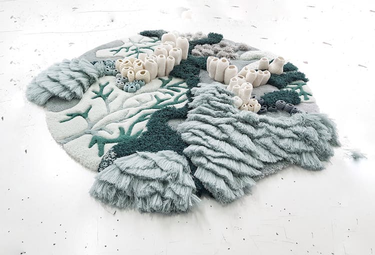 Ocean-Inspired Textile Art by Vanessa Barragao