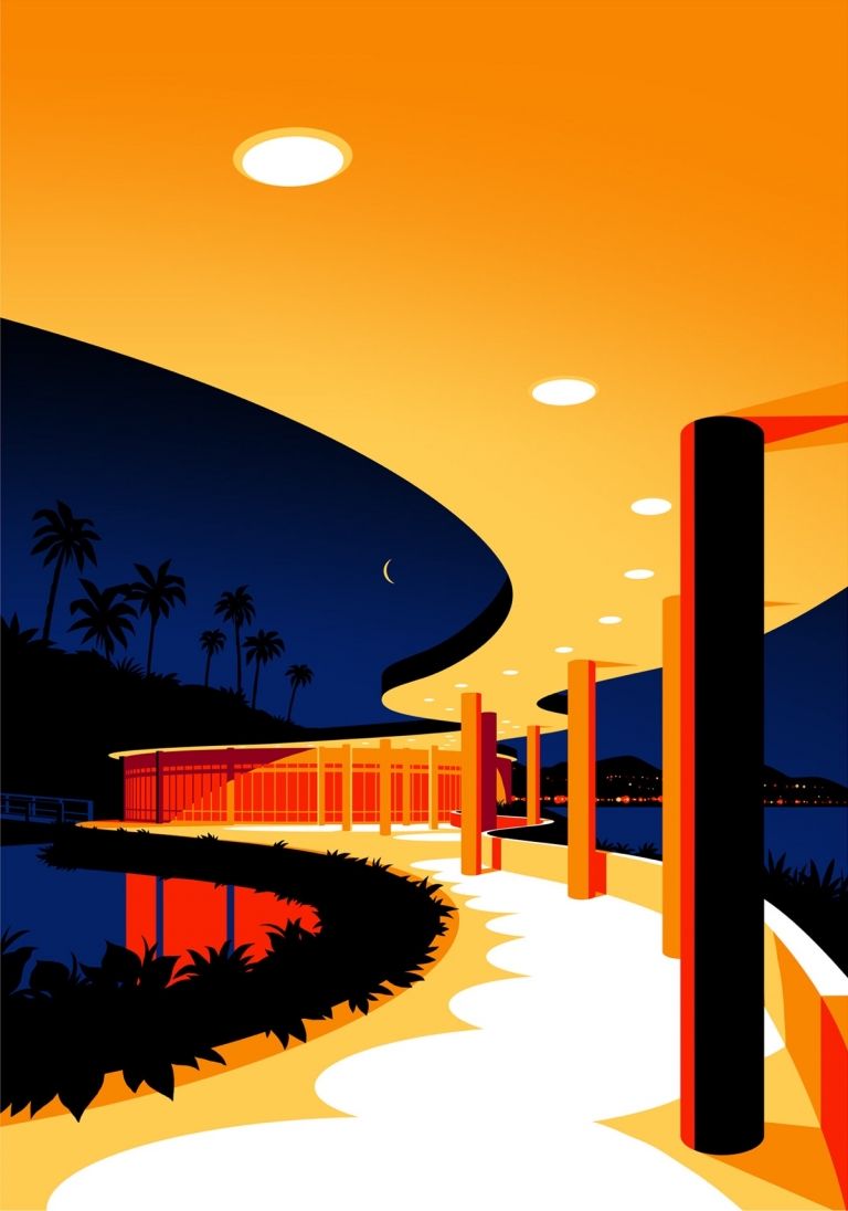 Ilustraciones Minimalistas Celebran La Arquitectura De Oscar Niemeyer