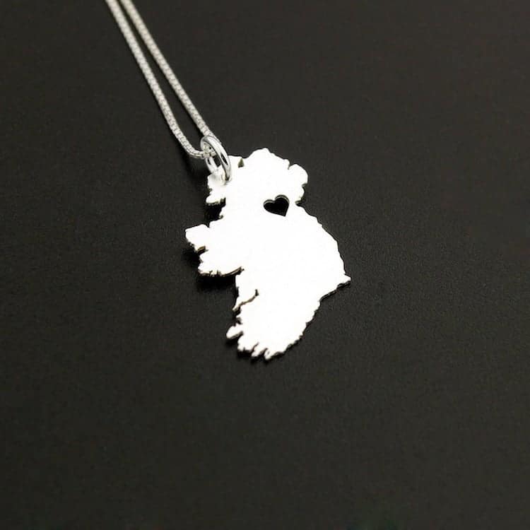 Silver Ireland Necklace