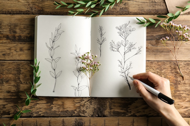 Los beneficios de completar un sketchbook o cuaderno de dibujo e