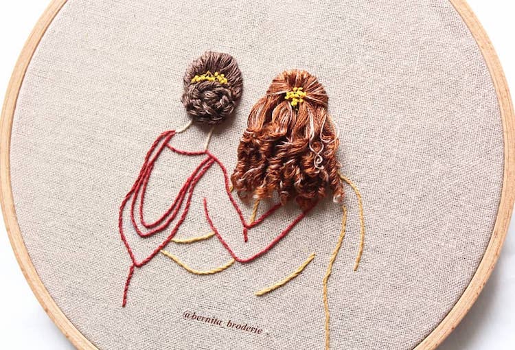 3D Embroidery Hairstyles by Bernita Broderie