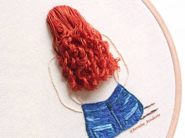 3D Embroidery Hairstyles by Bernita Broderie