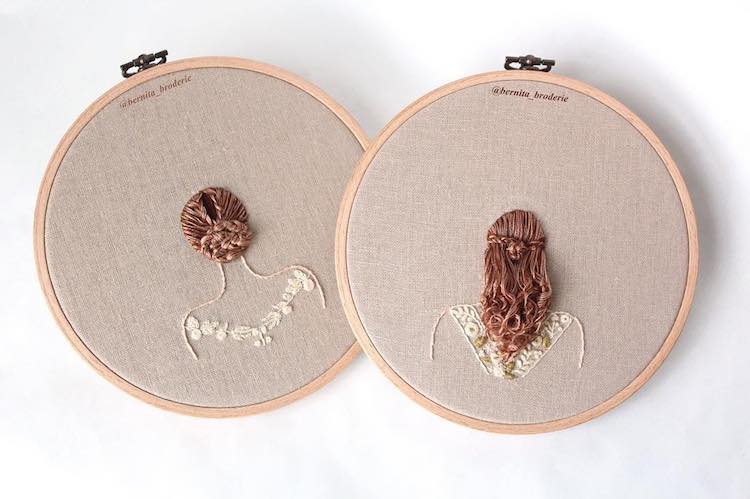 3D Embroidery Hairstyles by Bernita Broderie