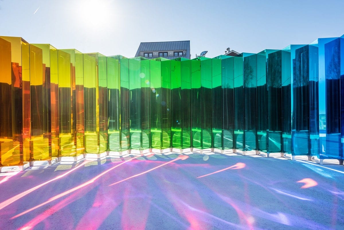 Public Artpiece in Alexandria is an Interactive Kaleidoscope of Color