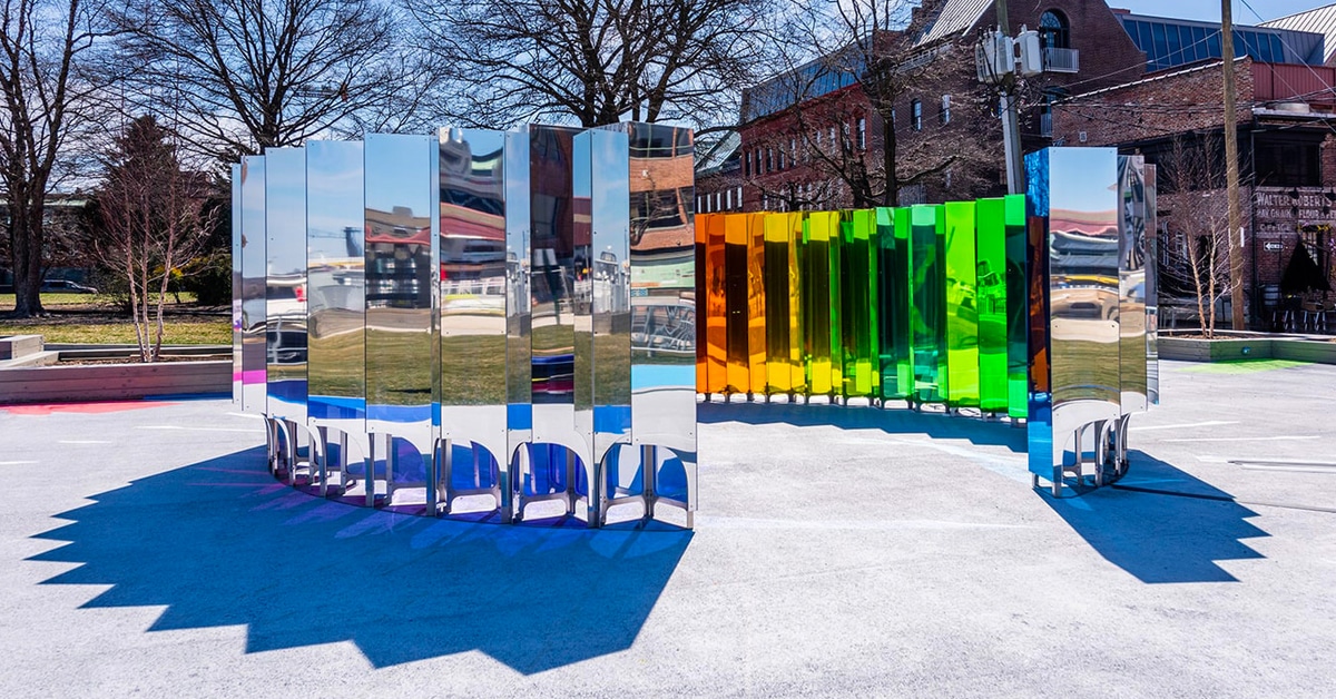 Giant Mirror Installation Invites the Public to Step Inside a
