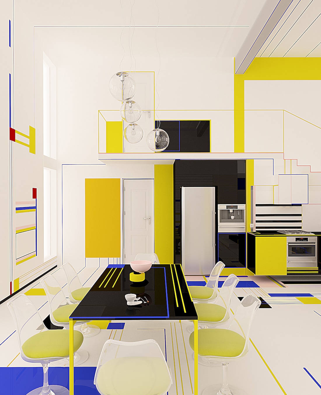 Brani Desi Mondrian Apartment De Stijl Apartment 