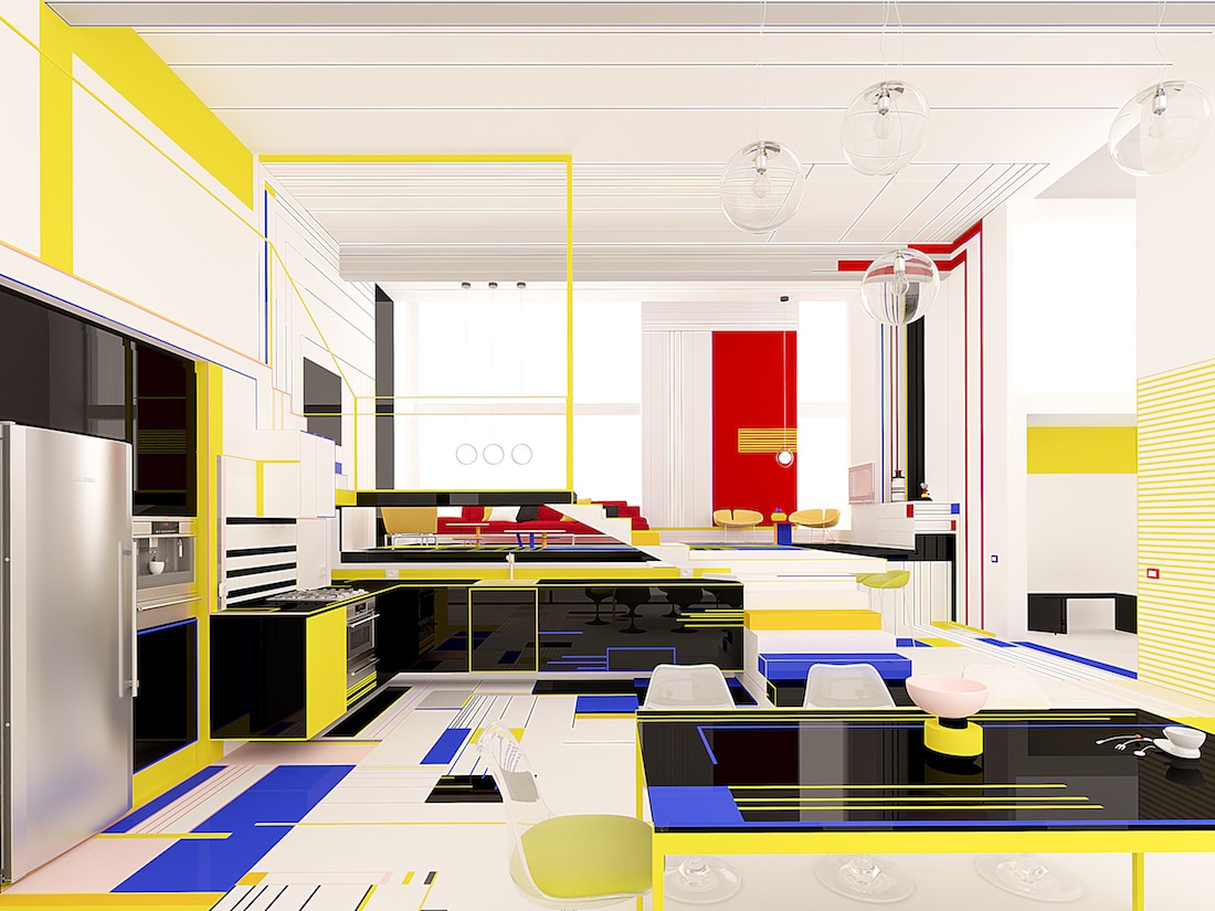Brani Desi Mondrian Apartment De Stijl Apartment 