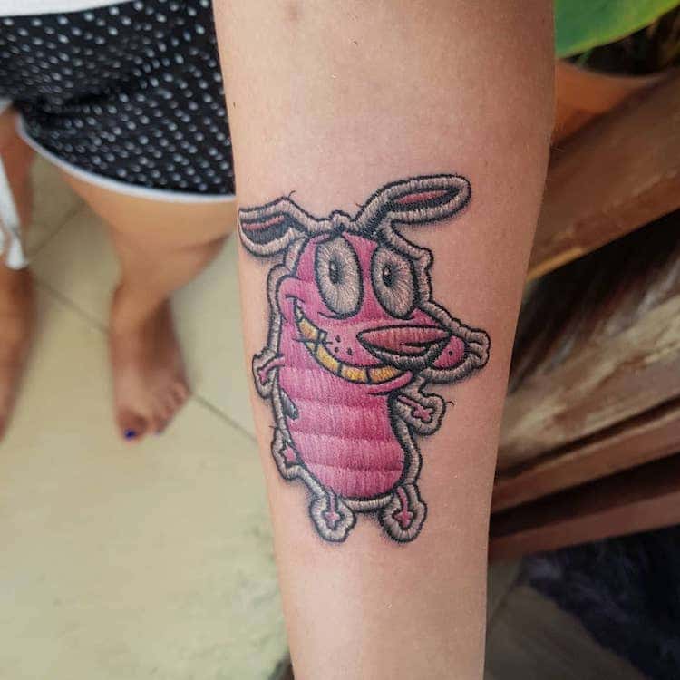 Tatuajes de parches bordados por Duda Lozano