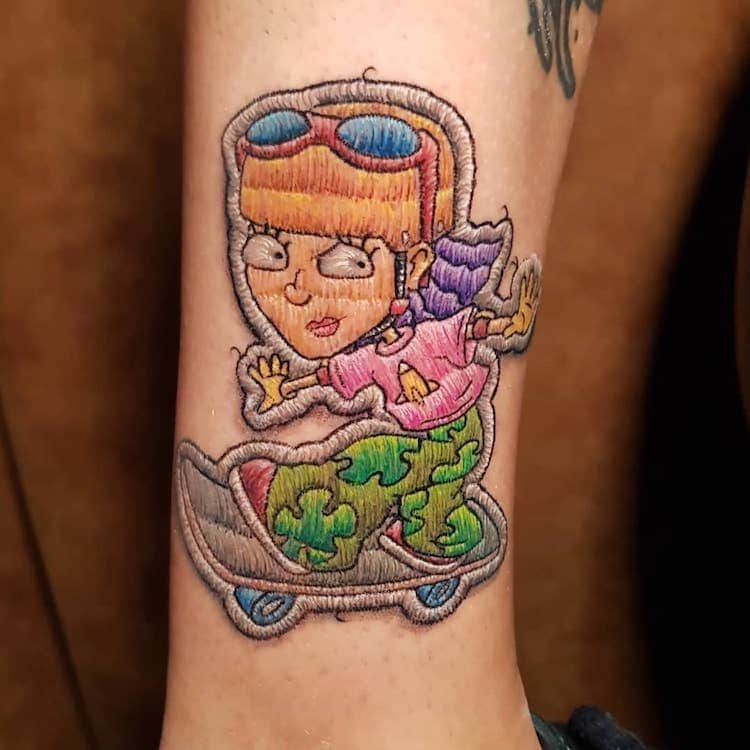 Pop Culture Patch Tattoos Look Like Real Badges Stitched Into Skin