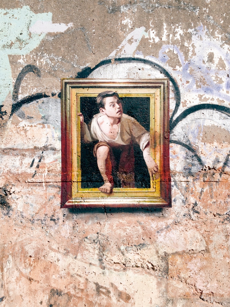 Pinturas famosas como arte callejero Julio Anaya Cabanding