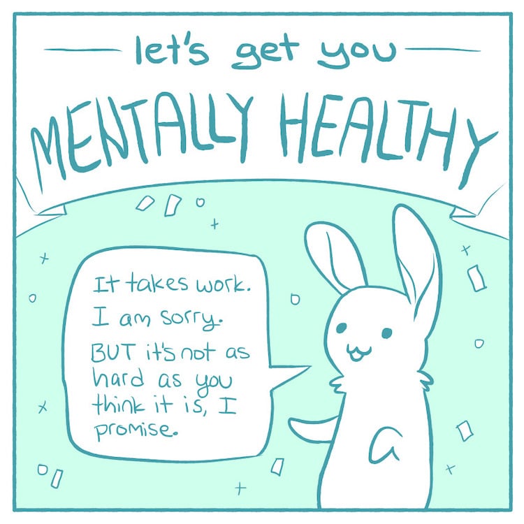 Mental Health Comic by Kate Allan