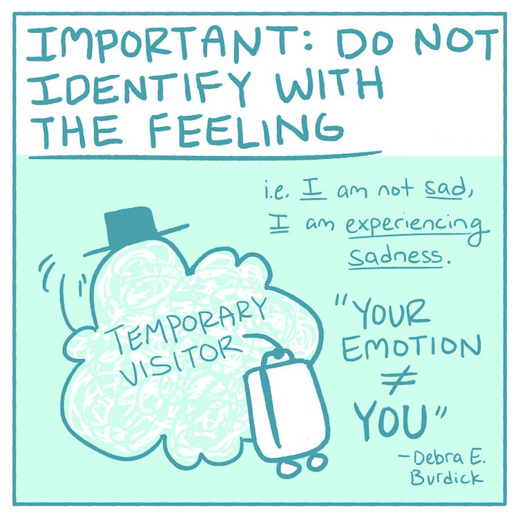 Mindfulness Comic by Kate Allan