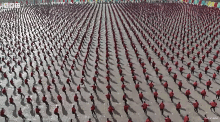 Shaolin Kung Fu Training Aerial Video by BBC Earth