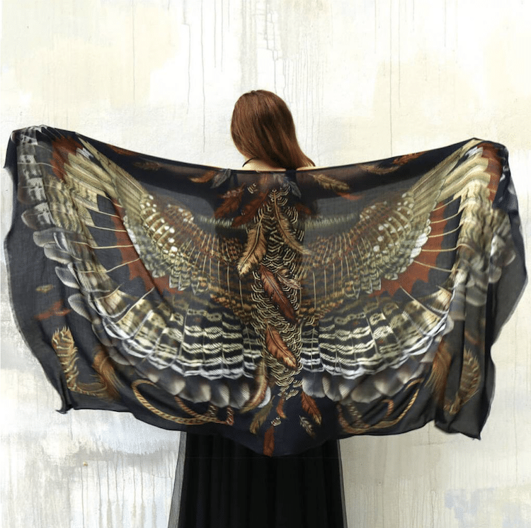 Shovava Shawl Bird Shawl Bird Wrap Feather Shawl