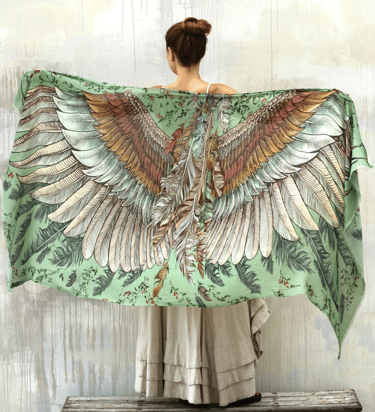 Shovava Shawl Bird Shawl Bird Wrap Feather Shawl