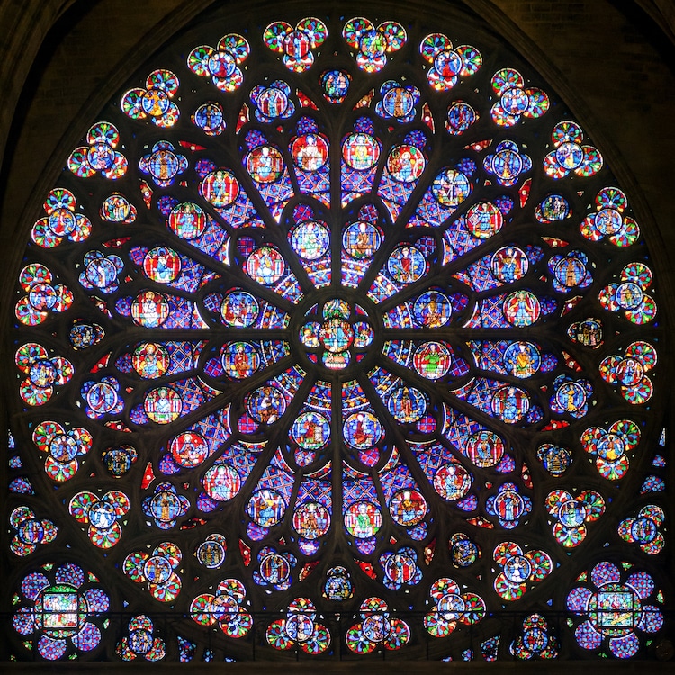 gothic stained glass window