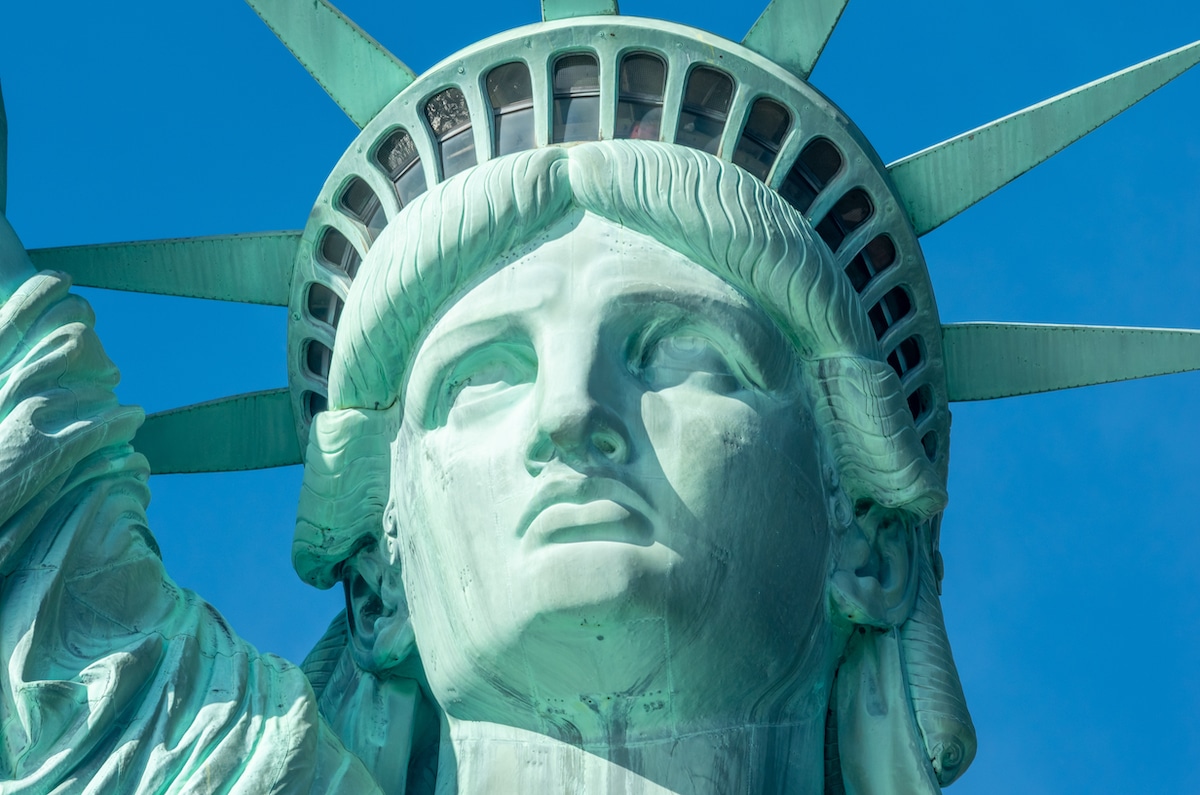 Face of the Statue of Liberty