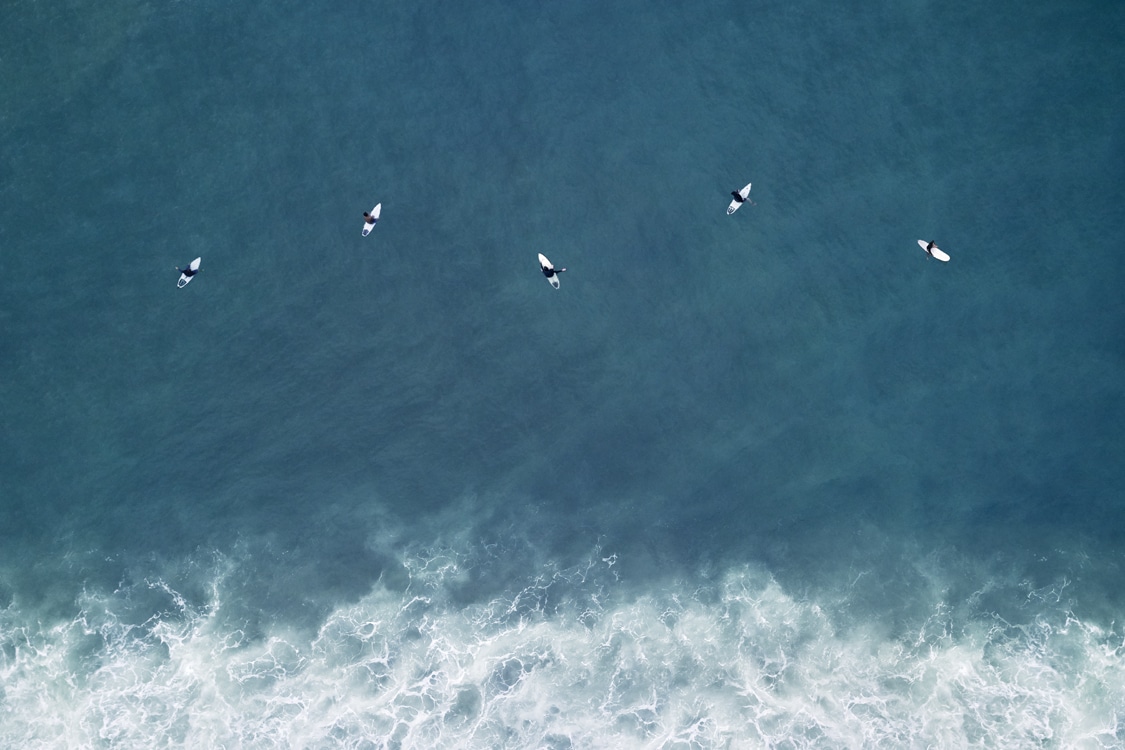 Aerial Photos Swell: Endless Blue by Drew Doggett